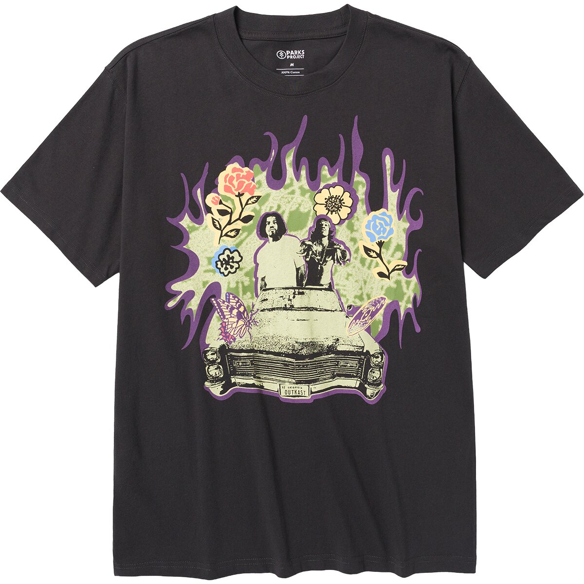Image of Parks Project x Outkast Cadillac Club T-Shirt Vintage Black, S