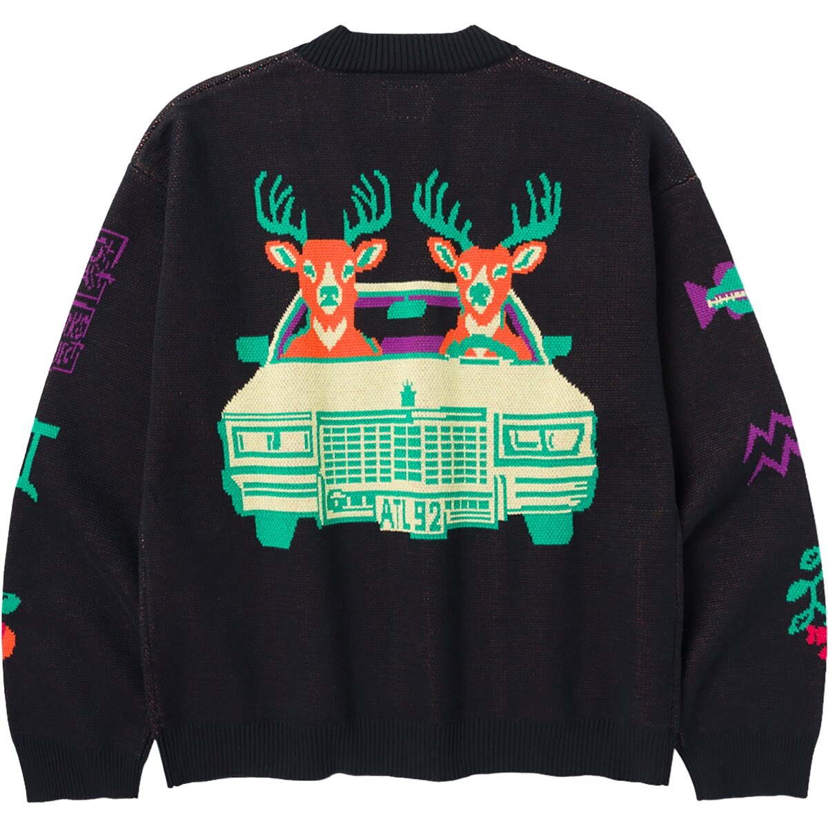 Image of Parks Project x Outkast Two Bucks In A Cadillac Cardigan Black, XL