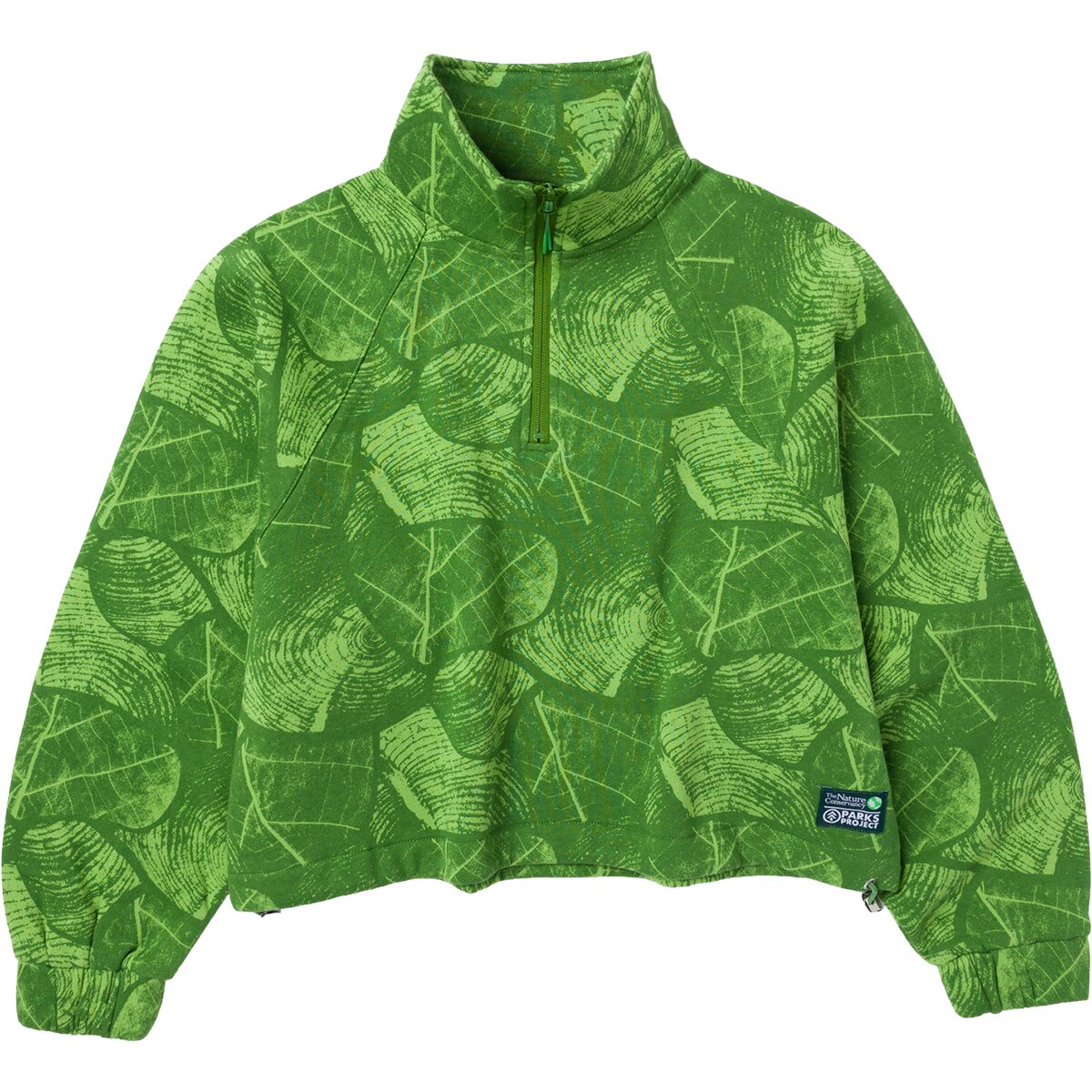 Parks Project x The Nature Conservancy Boxy 1/4-Zip Pullover - Women's Bright Green, L
