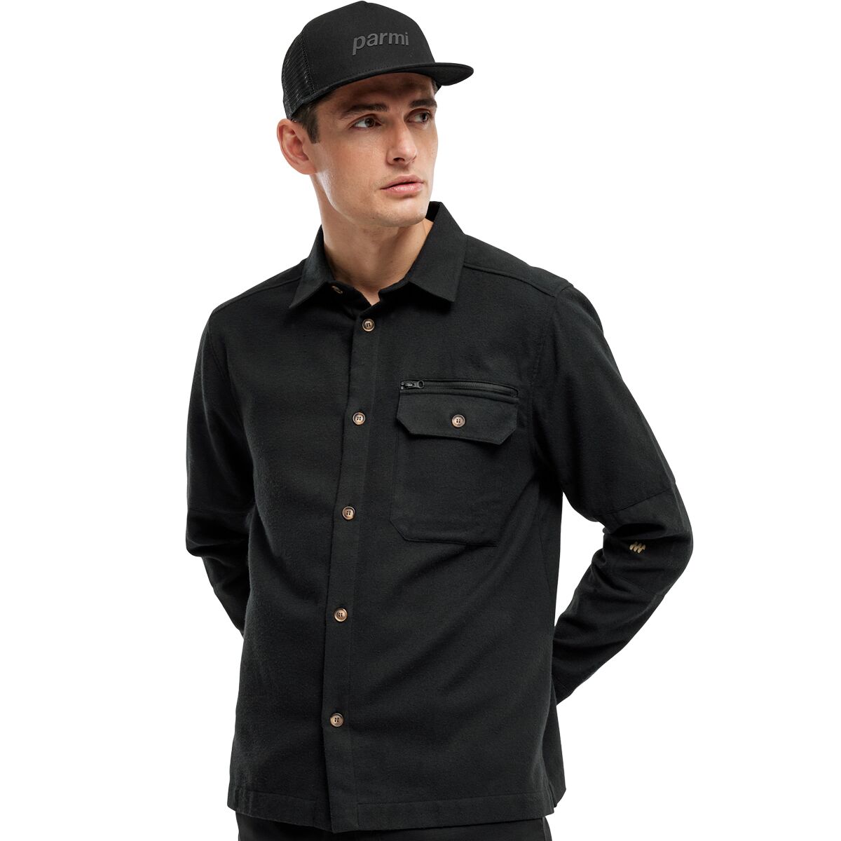 Image of Parmi Lifewear Grand Air Long-Sleeve Shirt Black Beauty, XS