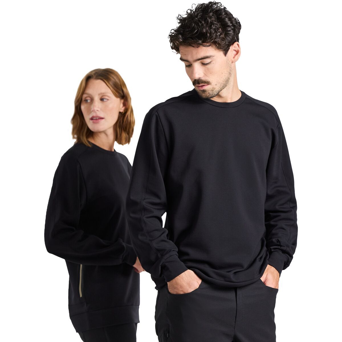 Image of Parmi Lifewear Merino Crew Neck Sweatshirt Black Beauty, XS