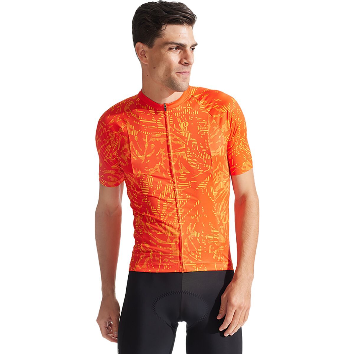 Image of PEARL iZUMi Interval Jersey - Men's Solar Flare Hatch Palm, XXL