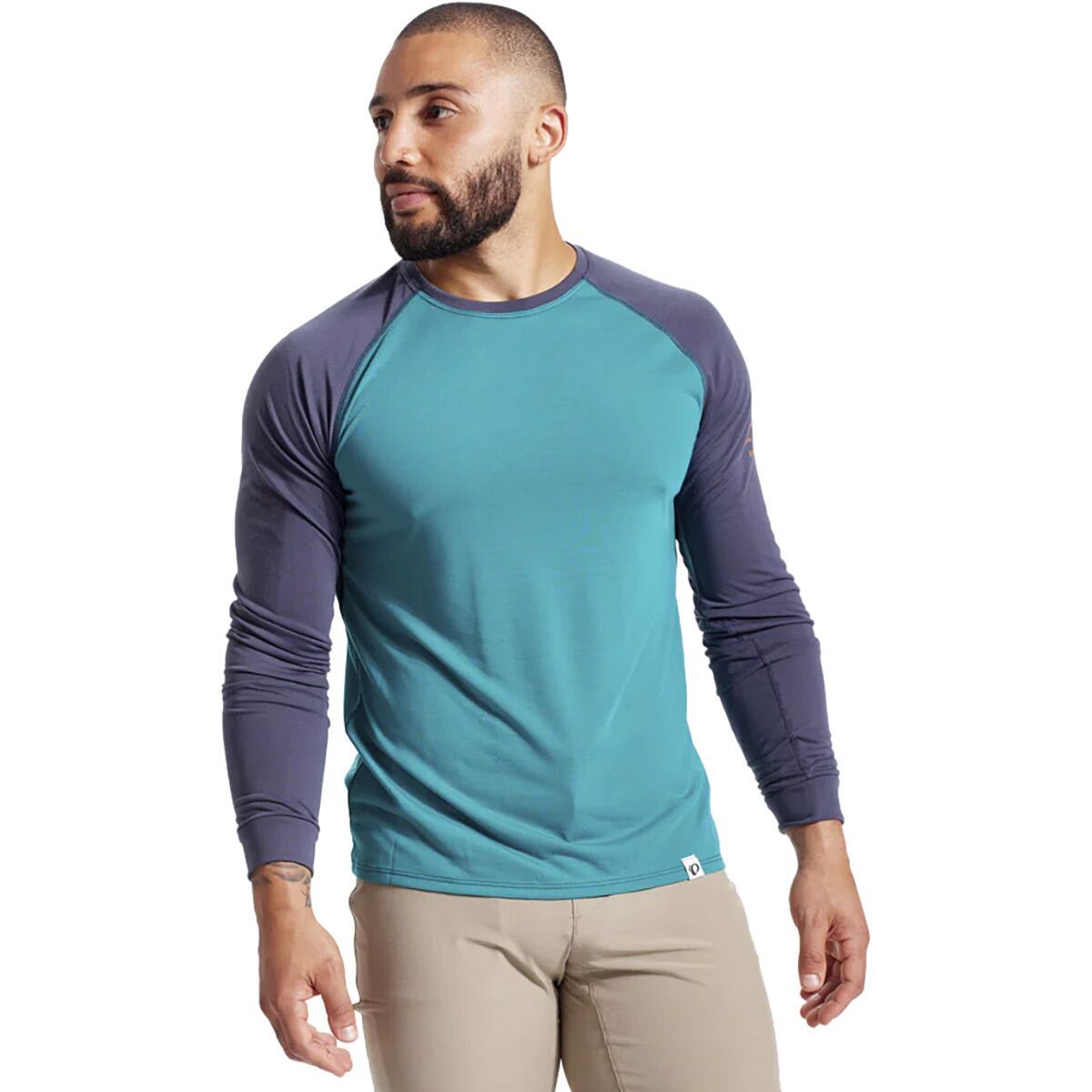 Image of PEARL iZUMi Canyon Long-Sleeve Jersey - Men's Gulf Teal/Dark Ink, XL