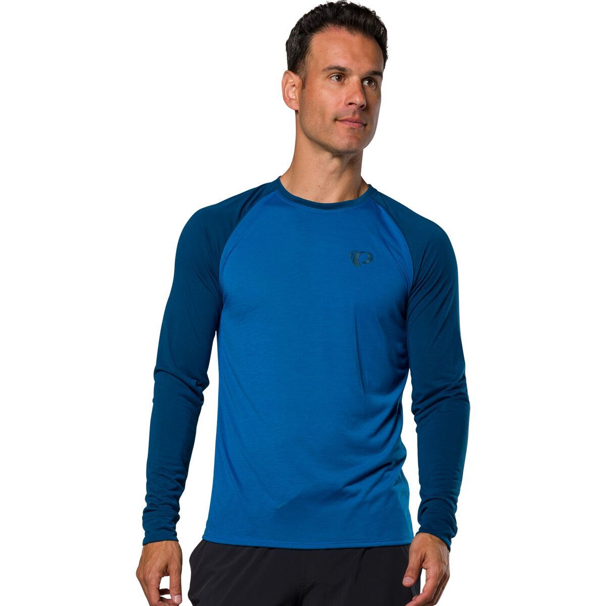 Image of PEARL iZUMi Canyon Long-Sleeve Jersey - Men's Snorkel Blue, M
