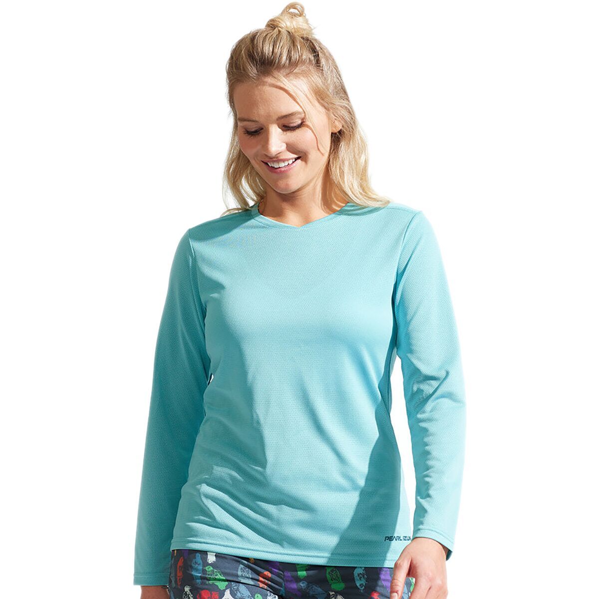 PEARL iZUMi Summit Long Sleeve Jersey - Women's Mystic Blue Bikeher, L