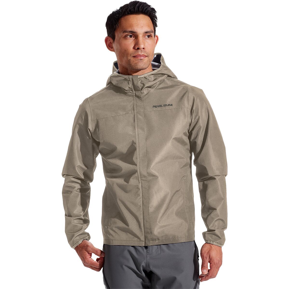 Image of PEARL iZUMi Canyon 2.5L WXB Rain Jacket - Men's Gravel, XL