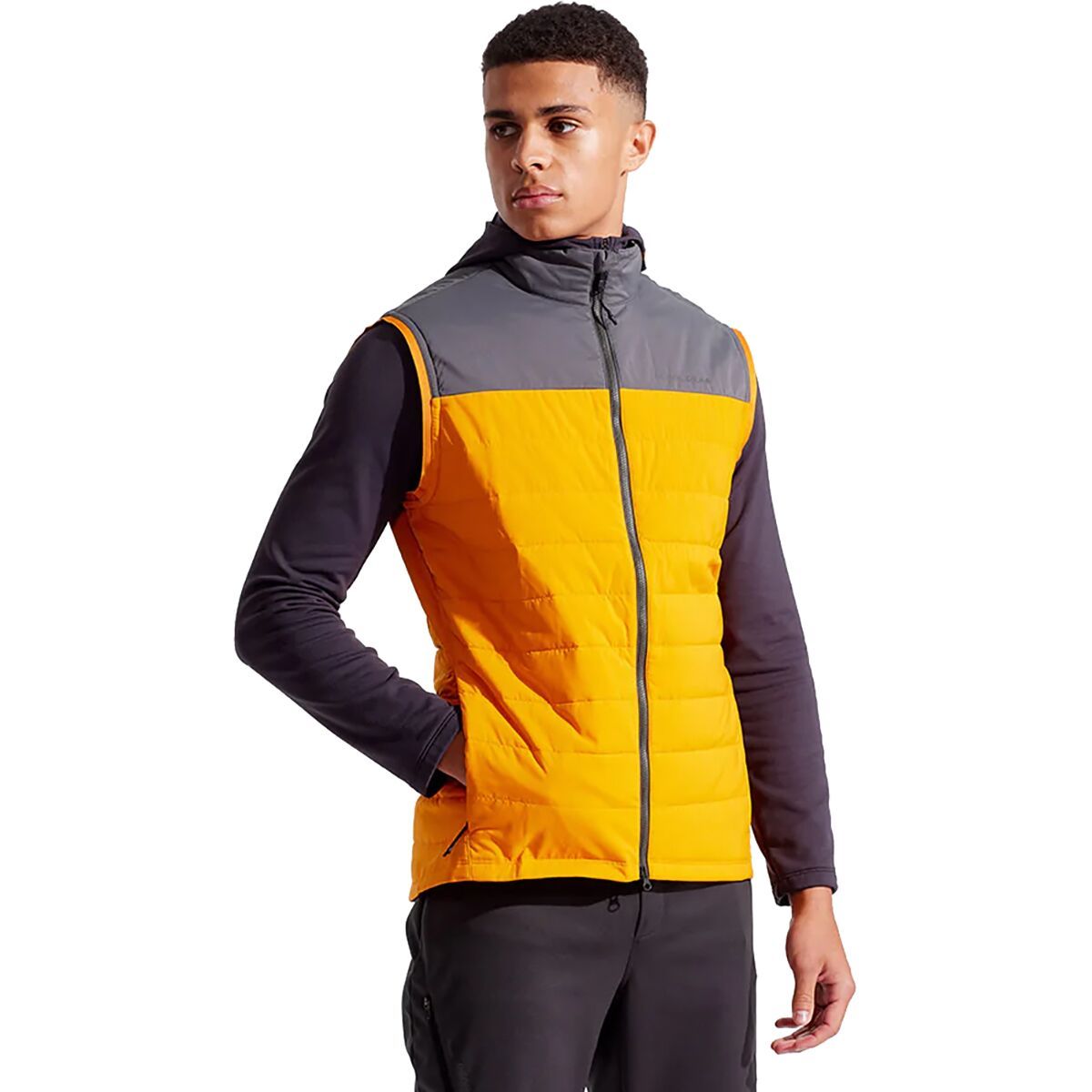 Image of PEARL iZUMi Summit Ecoloft Vest - Men's Sunfire/Urban Sage, S