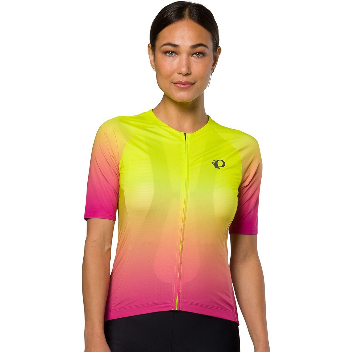 Image of PEARL iZUMi Attack Air Jersey - Women's Screaming Yellow Gradient, M