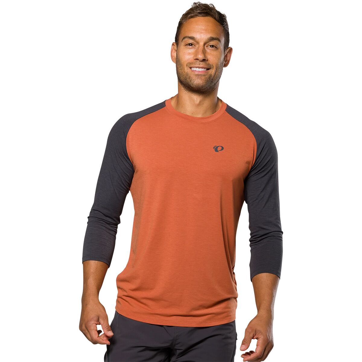 PEARL iZUMi PEARL iZUMi Canyon Merino 3/4 Jersey - Men's Clay/Phantom, M