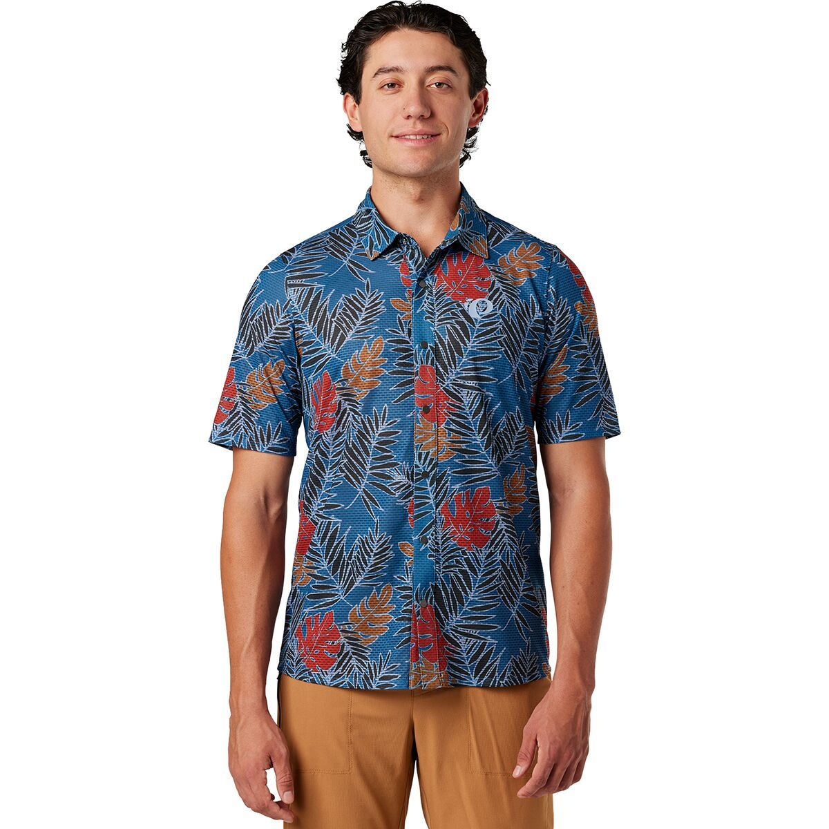 Image of PEARL iZUMi Canyon Tech Snap Short Sleeve - Men's Stellar Palm, XL