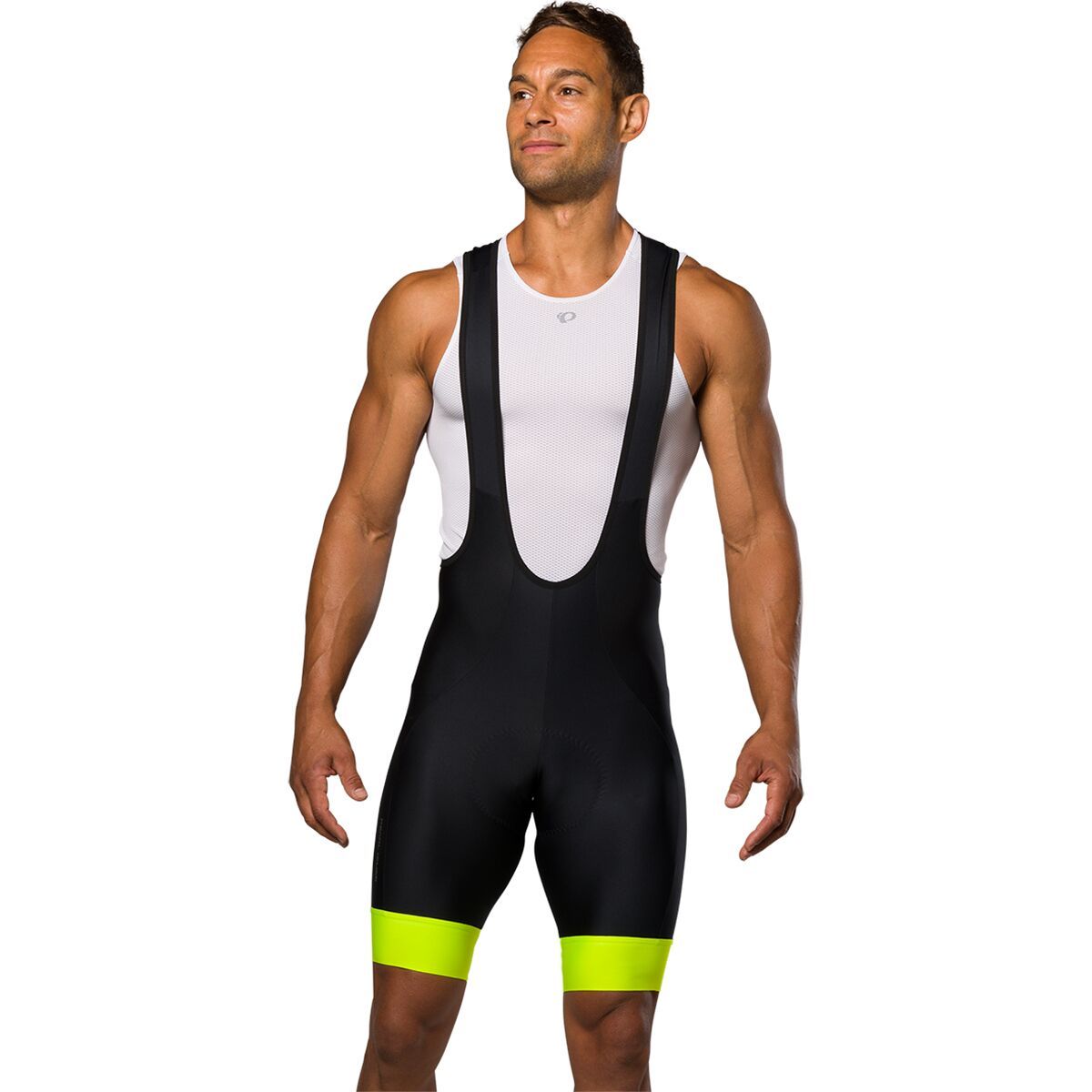 Image of PEARL iZUMi Attack Bib Short - Men's Black/Screaming Yellow, M