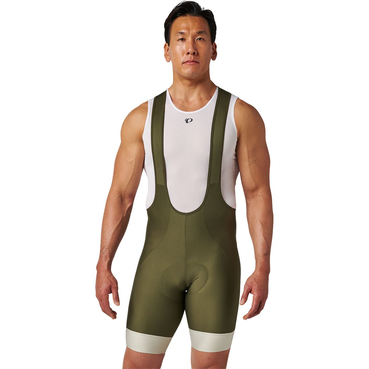Image of PEARL iZUMi Attack Bib Short - Men's Olive Night/Lint, M