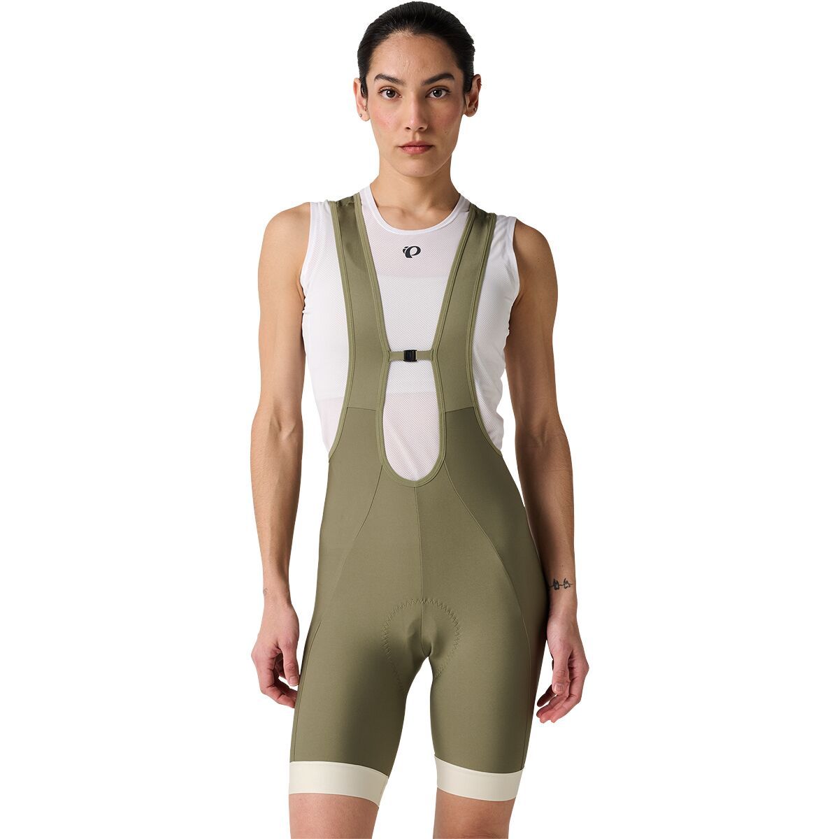 Image of PEARL iZUMi Attack Bib Short - Women's Deep Lichen Green/Aloe Wash, M