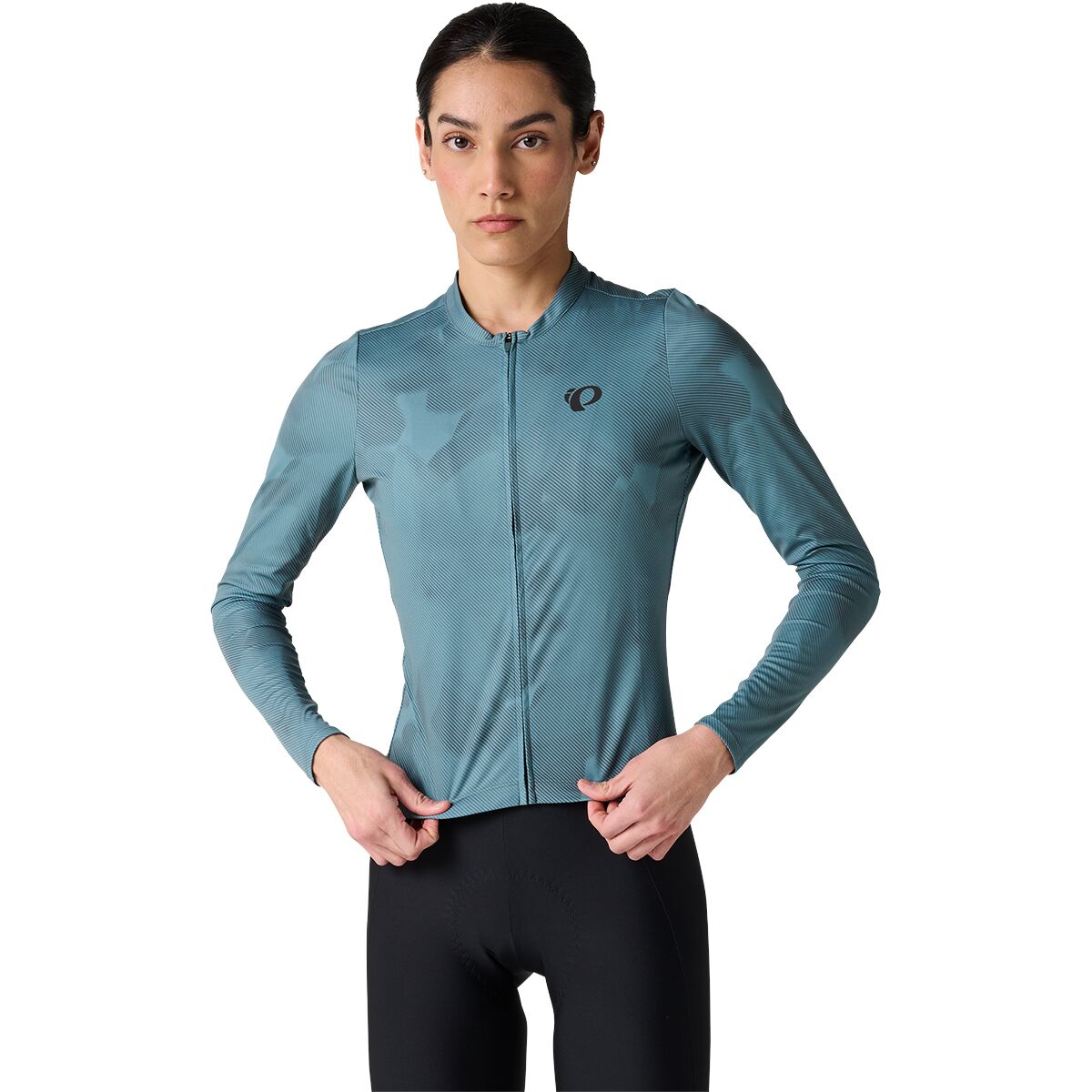 Image of PEARL iZUMi Attack Long-Sleeve Jersey - Women's Balsam Green Botanica, M
