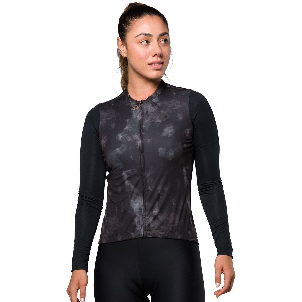 Image of PEARL iZUMi Attack Long-Sleeve Jersey - Women's Black Spectral, M