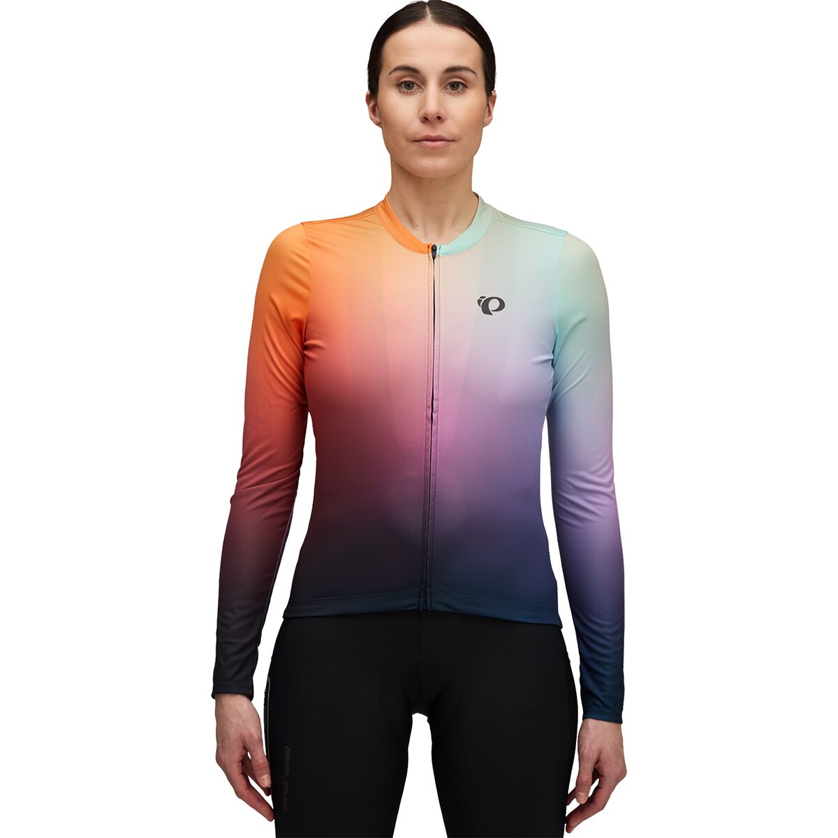 Image of PEARL iZUMi Attack Long-Sleeve Jersey - Women's Melon Air Dye, S