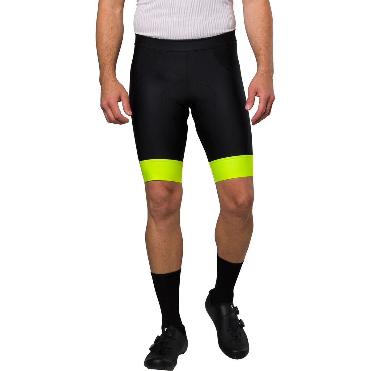 Image of PEARL iZUMi Attack Short - Men's Black/Screaming Yellow, S
