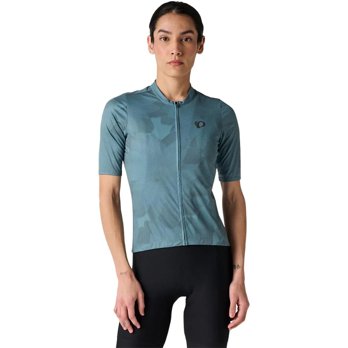 Image of PEARL iZUMi Attack Short-Sleeve Jersey - Women's Balsam Green Botanica, L