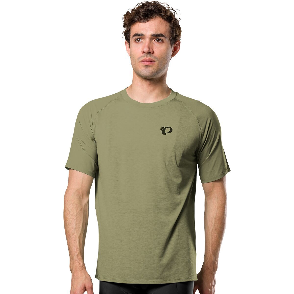 Image of PEARL iZUMi Expedition Merino Short-Sleeve Jersey - Men's Deep Lichen Green, S