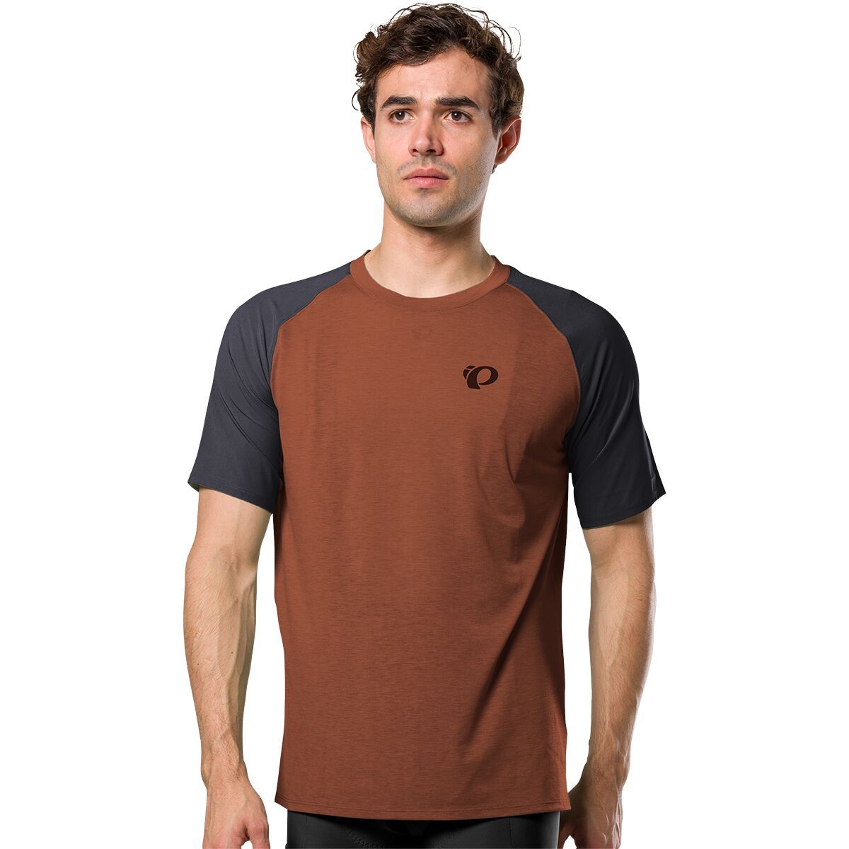Image of PEARL iZUMi Expedition Merino Short-Sleeve Jersey - Men's Root Beer/Black, M