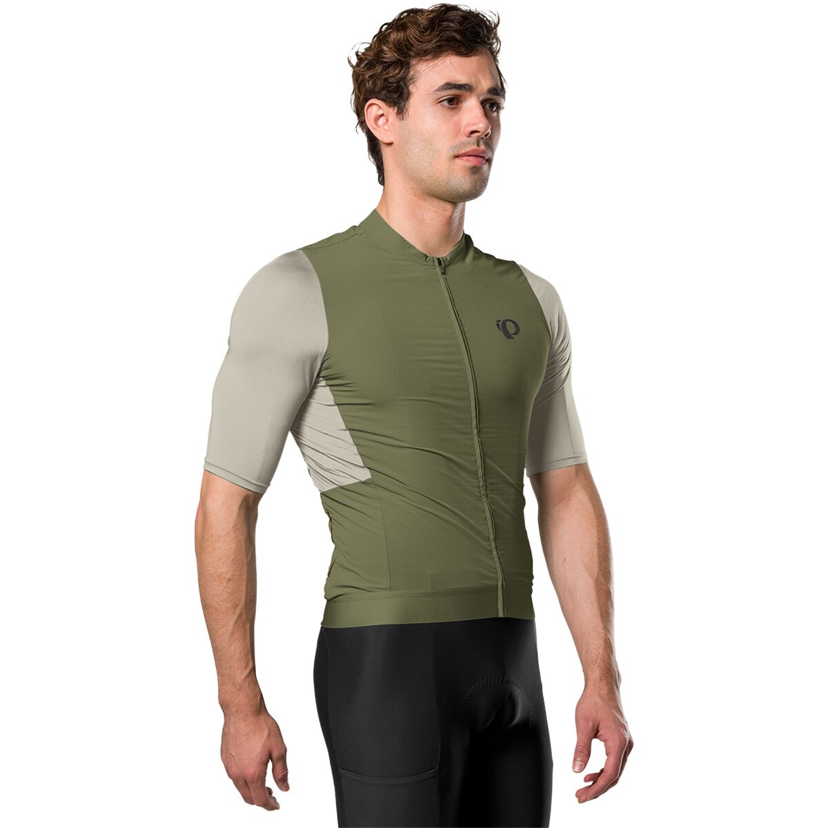 Image of PEARL iZUMi Expedition Short-Sleeve Jersey - Men's Deep Lichen Green/Lint, S