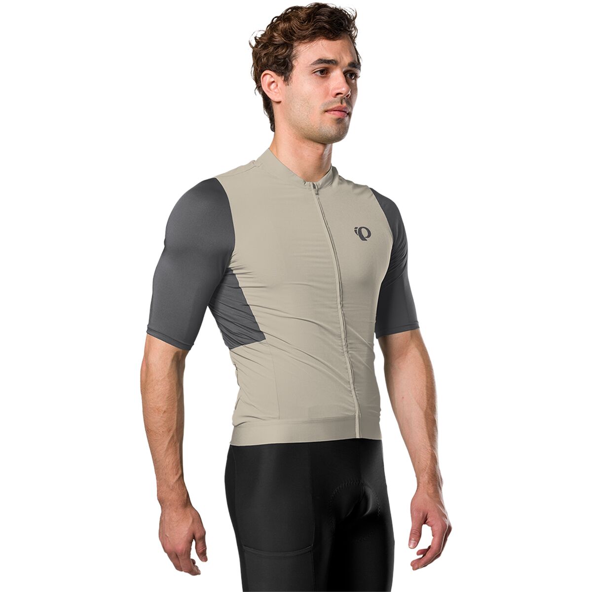 Image of PEARL iZUMi Expedition Short-Sleeve Jersey - Men's Feather Grey/Dark Shadow, L