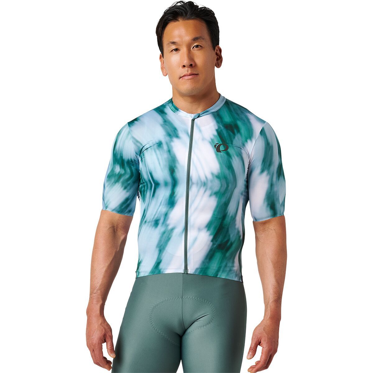 Image of PEARL iZUMi Pro Short-Sleeve Jersey - Men's Balsam Green Photoblur, M