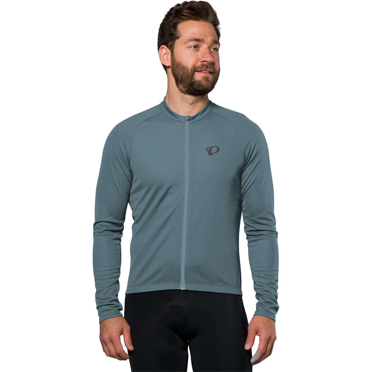 Image of PEARL iZUMi Quest Long-Sleeve Jersey - Men's Dark Slate, M