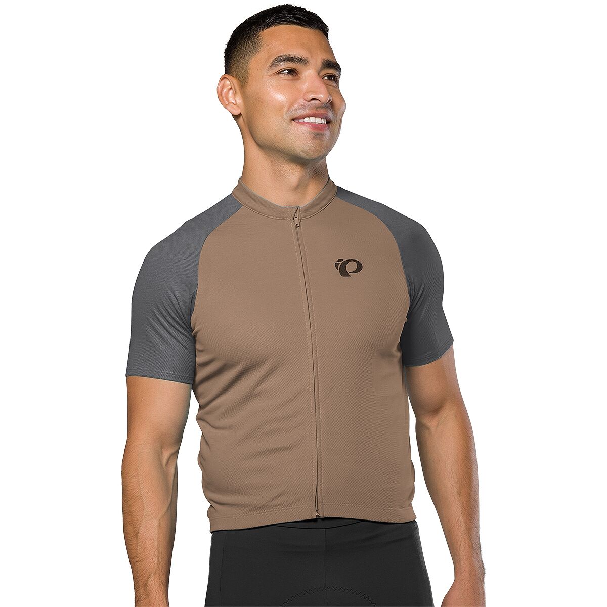 Image of PEARL iZUMi Quest Short-Sleeve Jersey - Men's Toasted Coconut/Dark Shadow, M