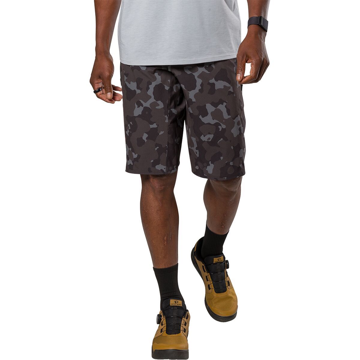 Image of PEARL iZUMi Summit Shell Short - Men's Black Camo, 30