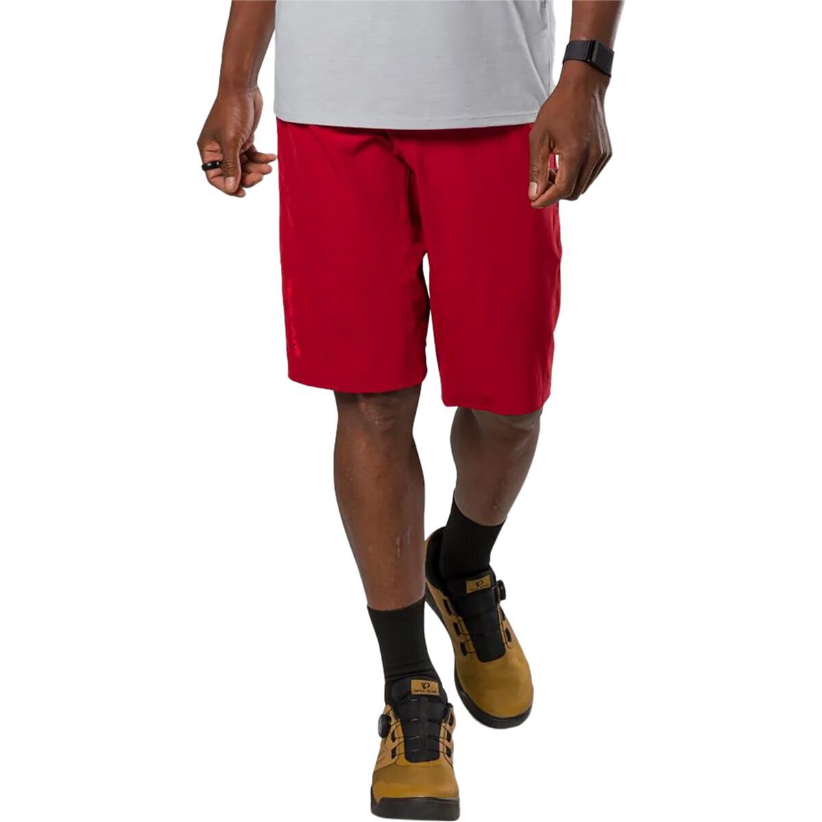 Image of PEARL iZUMi Summit Shell Short - Men's Red Dahlia, 40