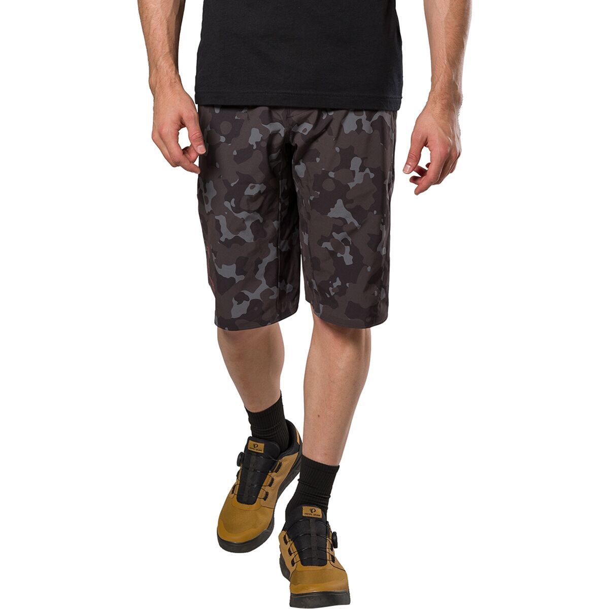 Image of PEARL iZUMi Summit Short With Liner - Men's Black Camo, 32