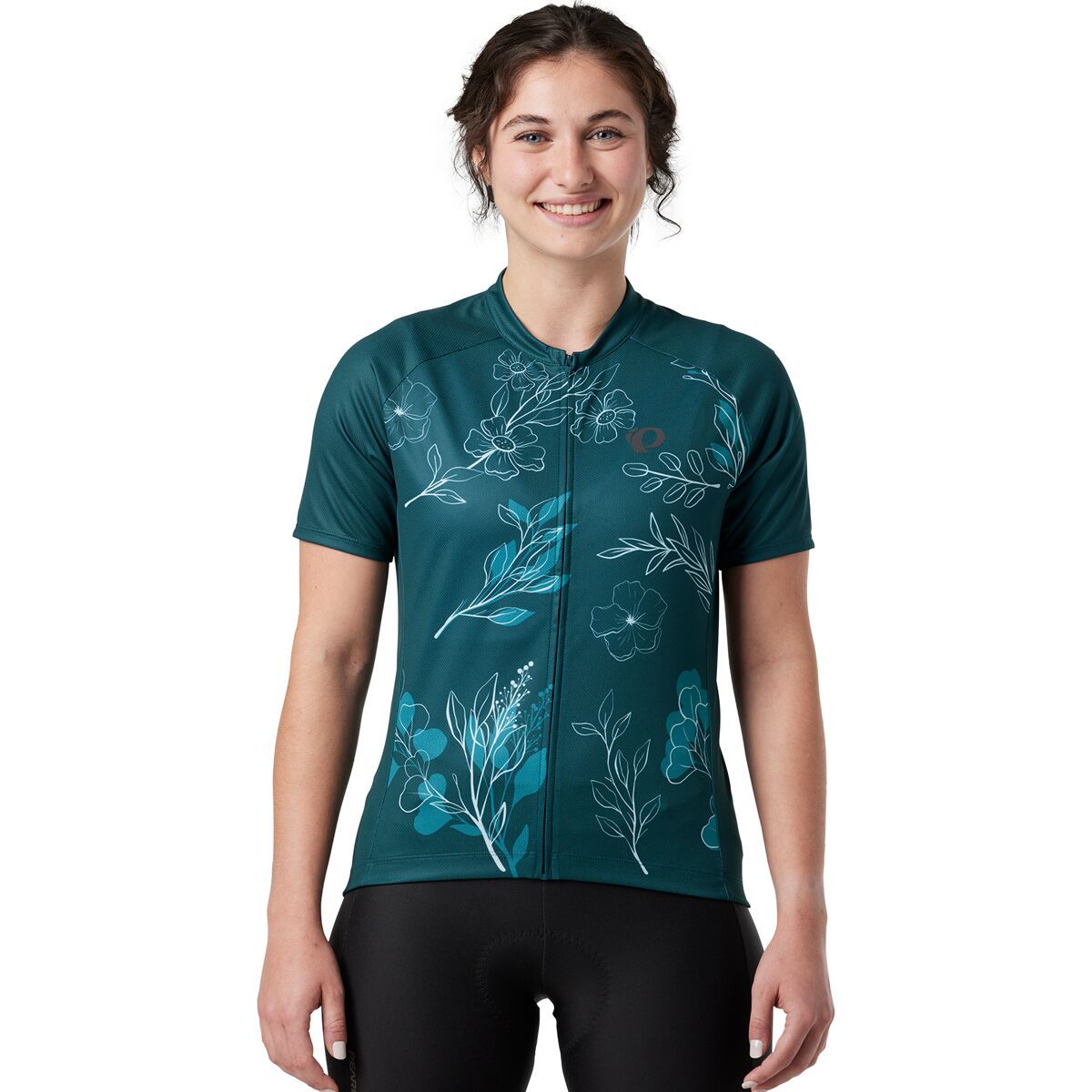 Image of PEARL iZUMi Classic Jersey - Women's Dark Sea/Ss Wildflower, S