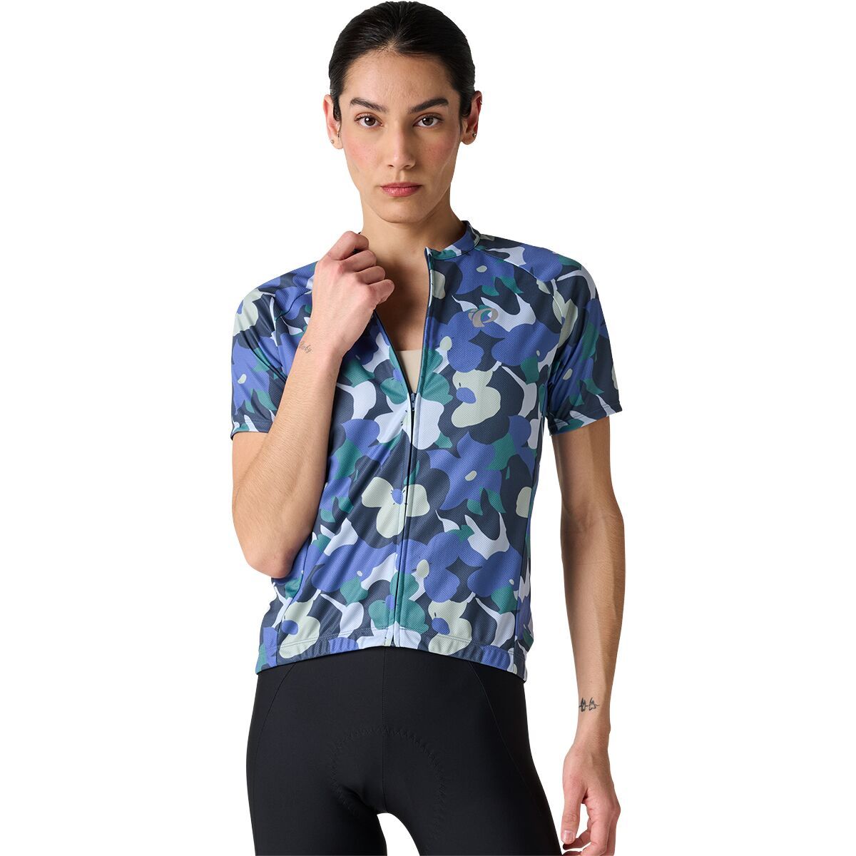 Image of PEARL iZUMi Classic Jersey - Women's Vintage Indigo Fleurish, M