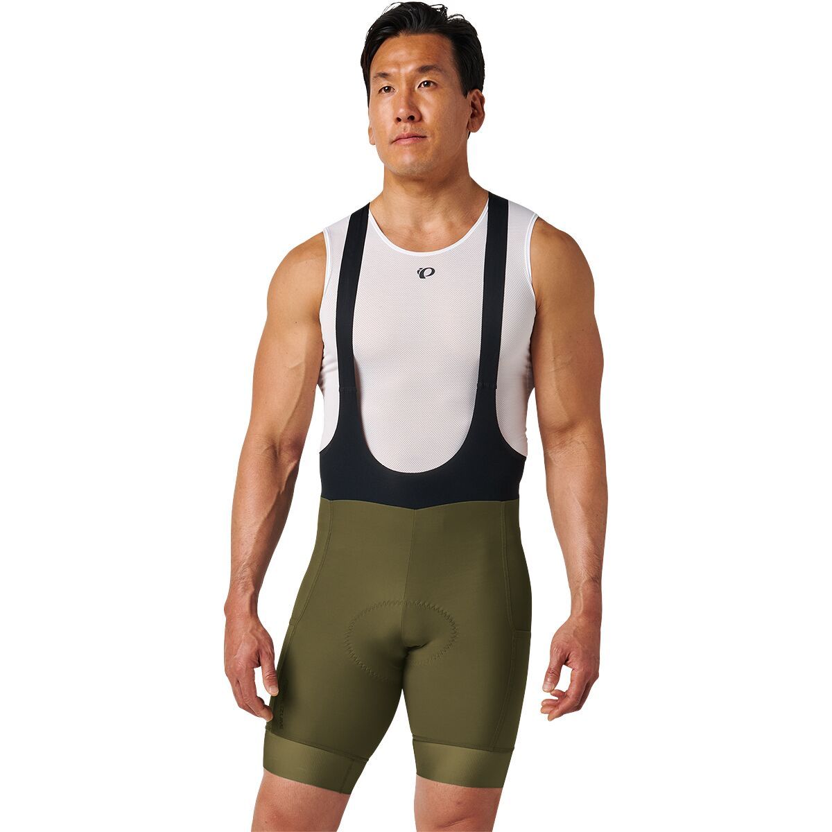 Image of PEARL iZUMi Expedition Bib Short - Men's Olive Night, M