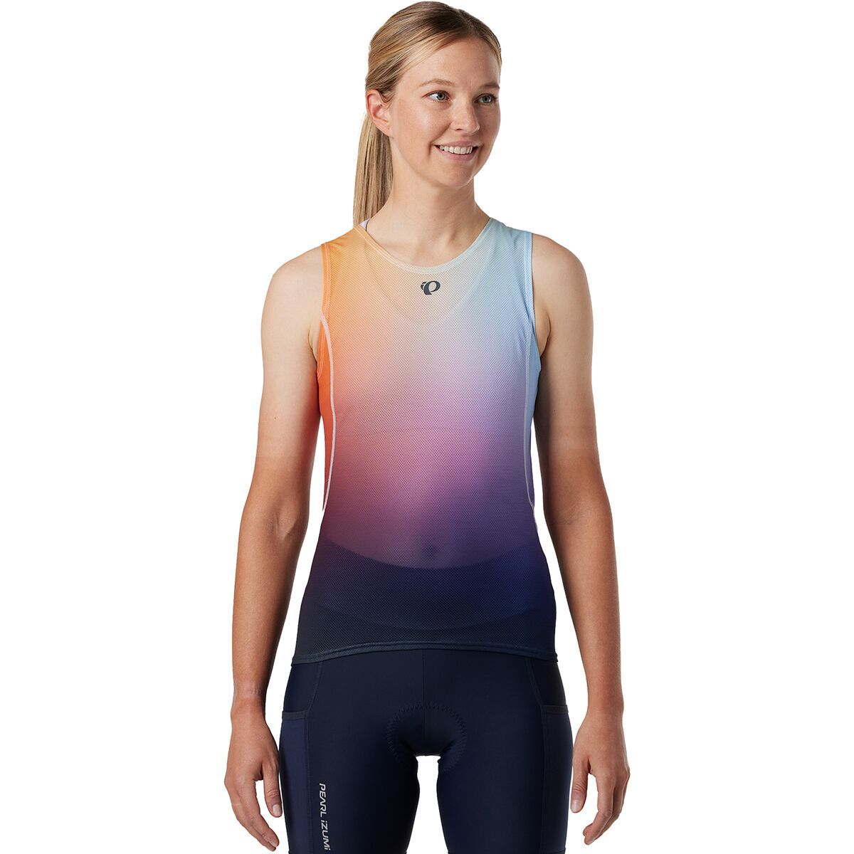 Image of PEARL iZUMi Transfer Mesh Sleeveless Baselayer - Women's Melon Air Dye, M