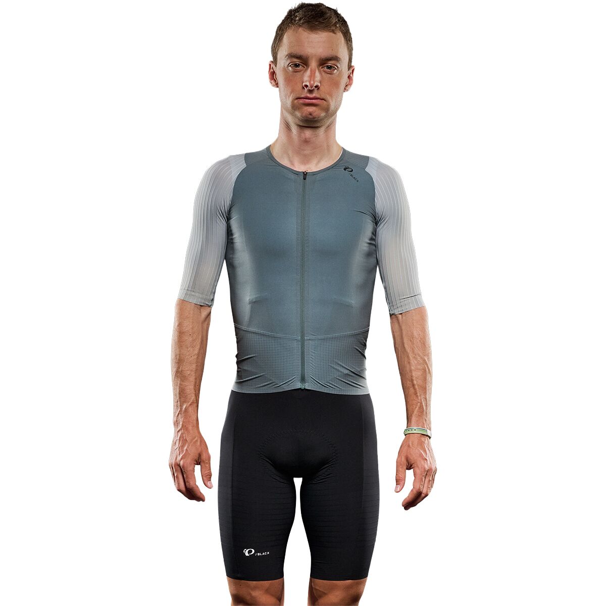Image of PEARL iZUMi PI/Black Short-Sleeve Jersey - Men's Balsam Green/Silver Blue, XL