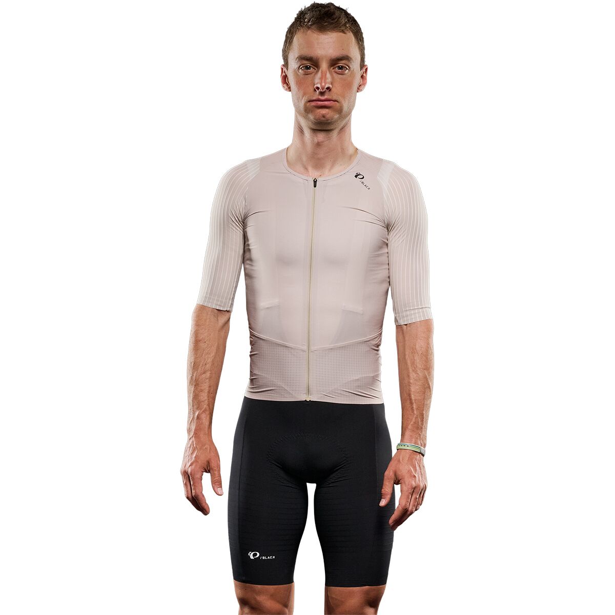 Image of PEARL iZUMi PI/Black Short-Sleeve Jersey - Men's Feather Grey/Silver Birch, XL