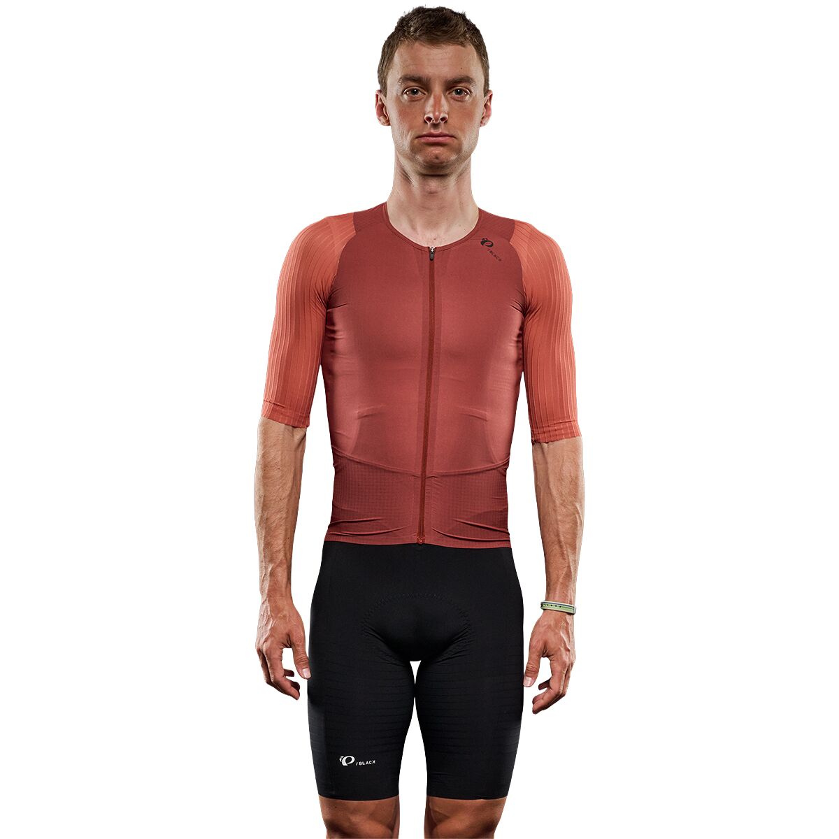 Image of PEARL iZUMi PI/Black Short-Sleeve Jersey - Men's Smoked Paprika/Auburn, L