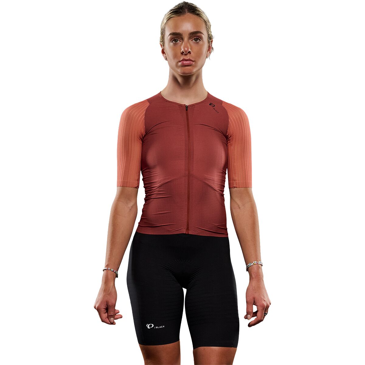 Image of PEARL iZUMi PI/Black Short-Sleeve Jersey - Women's Smoked Paprika/Auburn, S