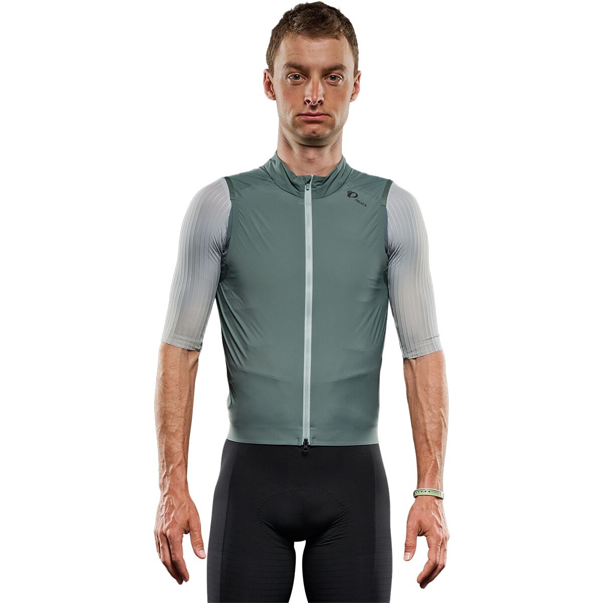 Image of PEARL iZUMi Pi PRO/BLACK Wind Vest - Men's Balsam Green, M