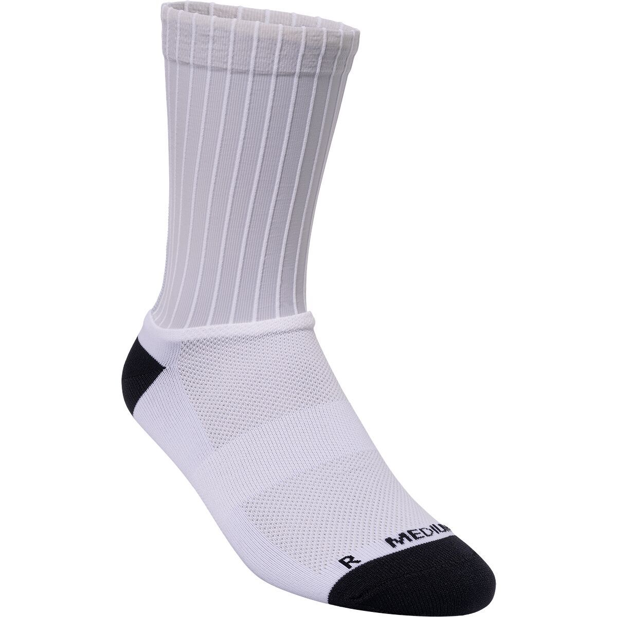 Image of PEARL iZUMi Pi/Black Woven Aero Sock White, XL