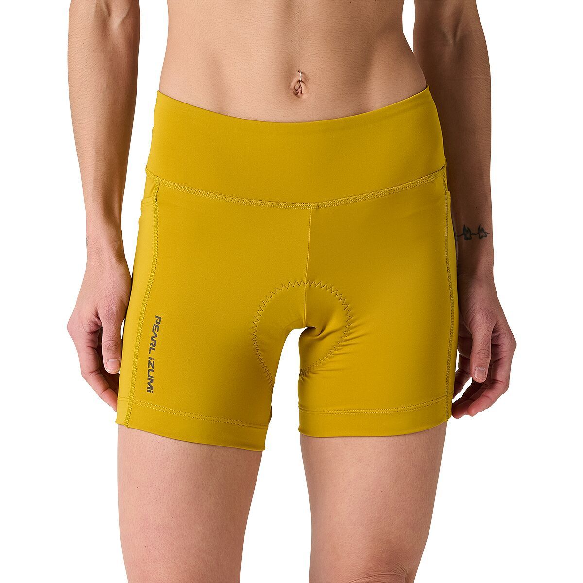Image of PEARL iZUMi Sugar Cycling Short - Women's Golden Palm, L