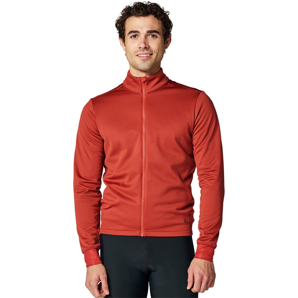 Image of PEARL iZUMi Quest Thermal Long-Sleeve Jersey - Men's Ketchup/Smoked Paprika, L