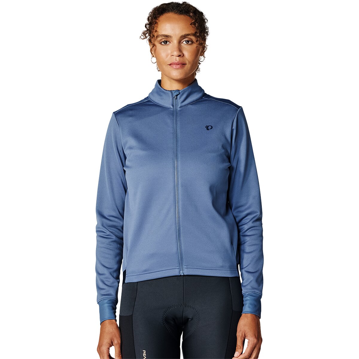 Image of PEARL iZUMi Quest Thermal Long-Sleeve Jersey - Women's Vintage Indigo/Dark Navy, L