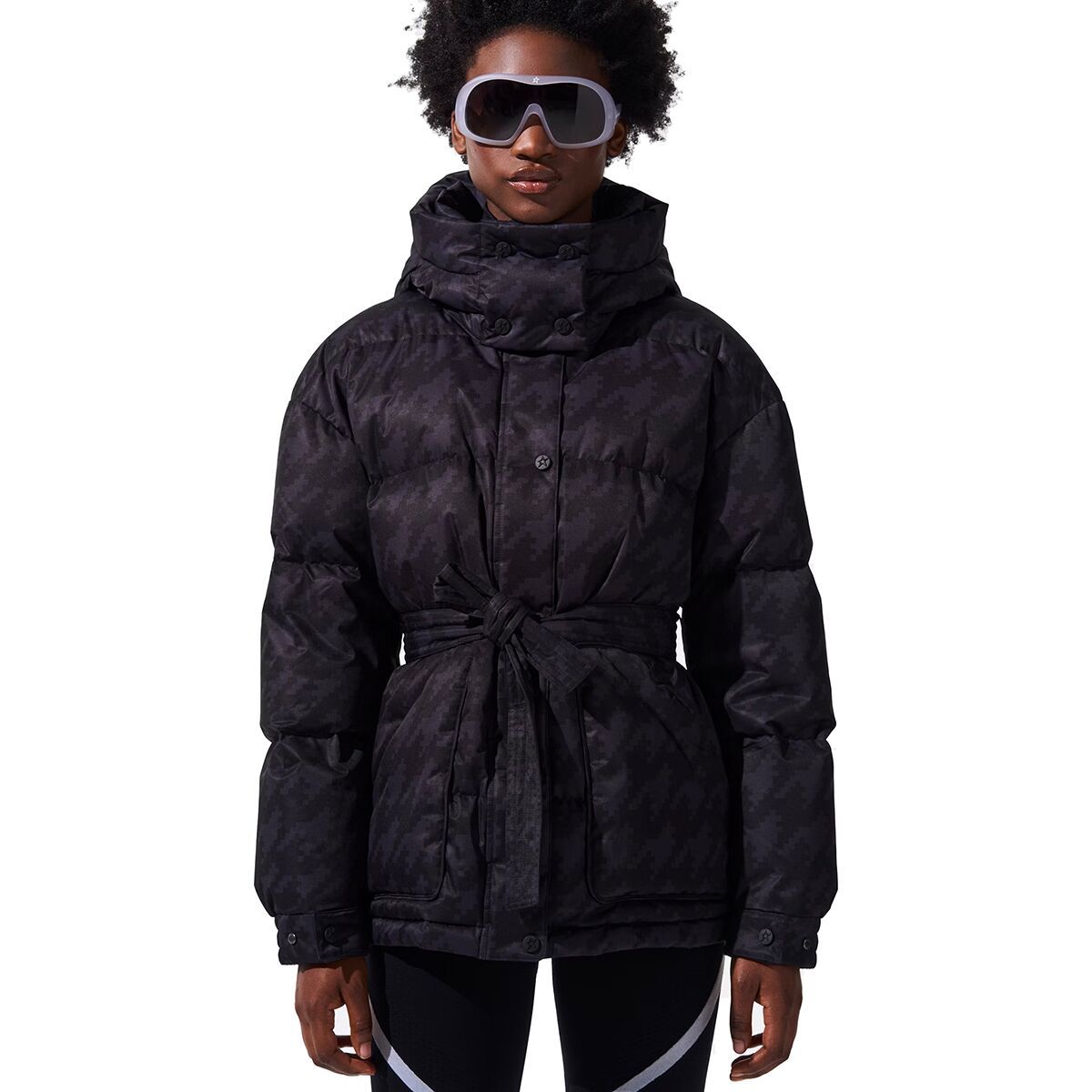Image of Perfect Moment Maya Parka - Women's Houndstooth - Black/Black, XL