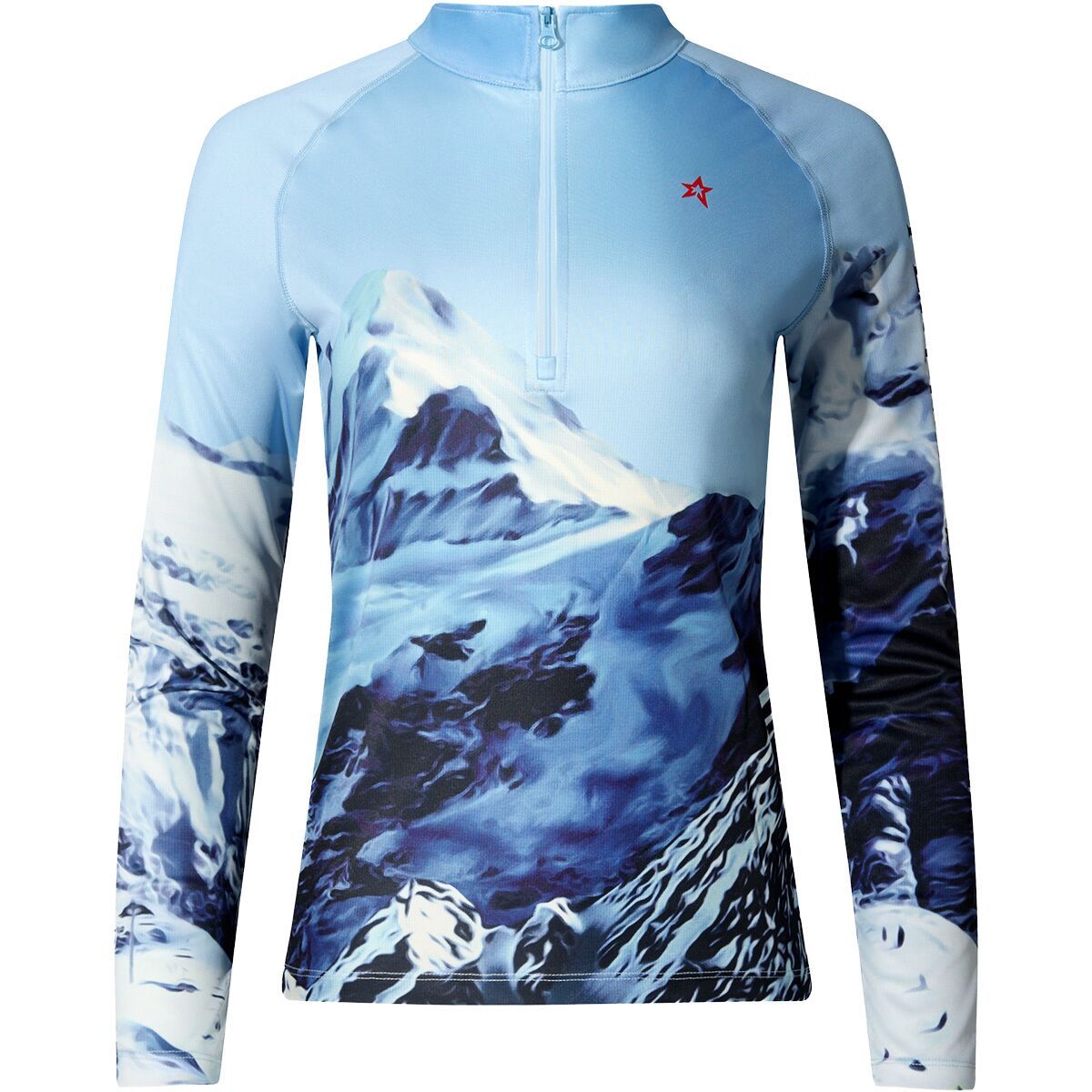 Image of Perfect Moment 1/4-Zip Base Layer Top - Women's Ski Lift Blue, XS