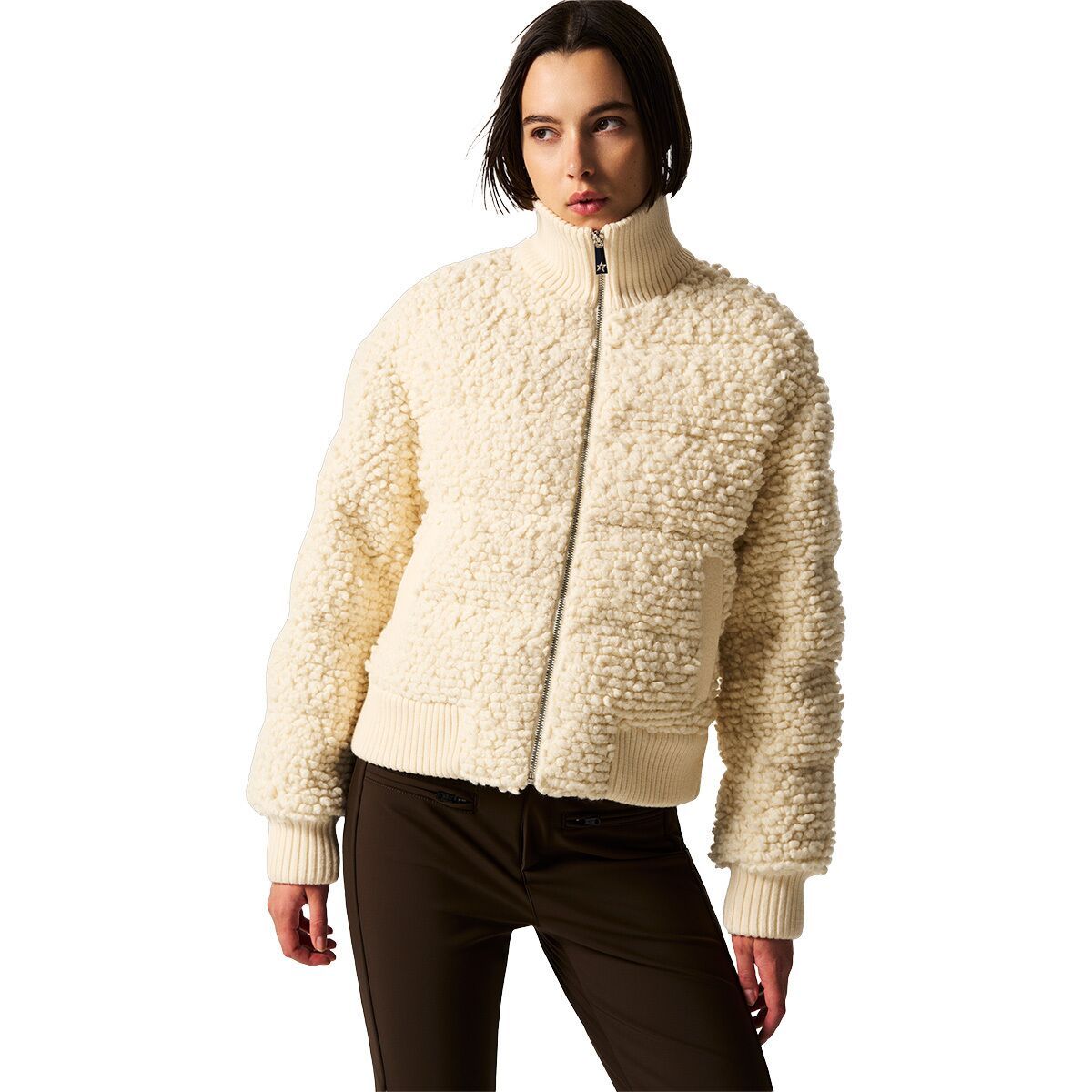 Image of Perfect Moment Apres Padded Bomber Jacket - Women's Snow White, M