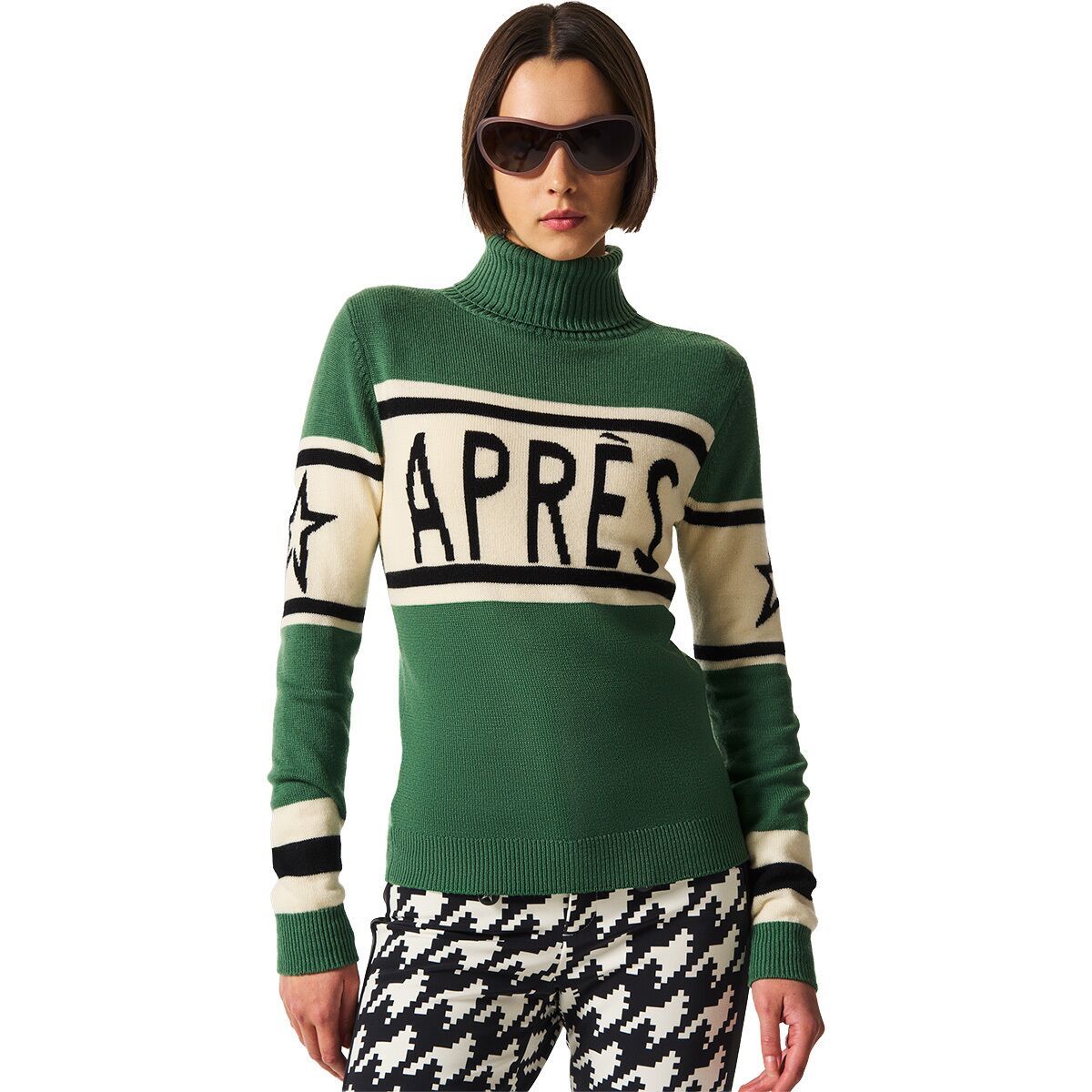 Image of Perfect Moment Schild Apres Sweater - Women's Parisian Green, M
