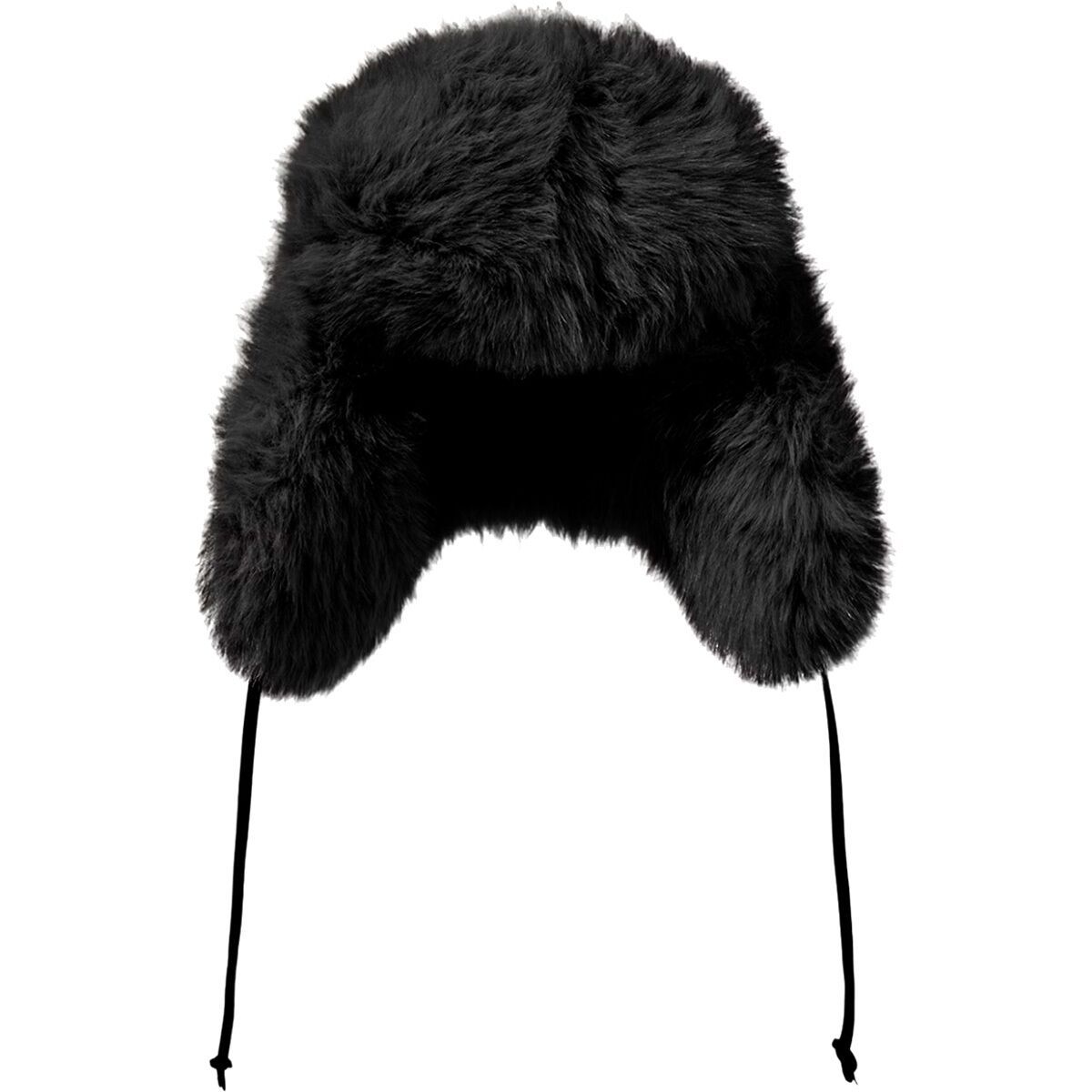 Image of Perfect Moment Faux Fur Trapper Hat Black, One Size